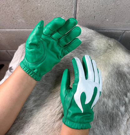 Green Flames Gloves