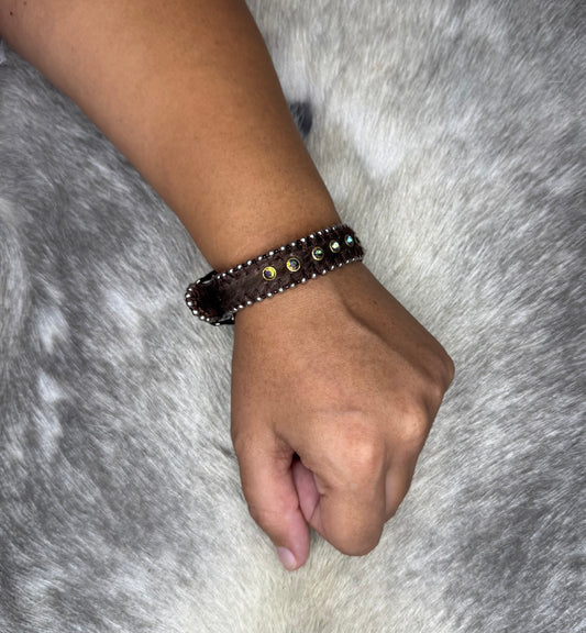 Brown Cowhide Bracelet