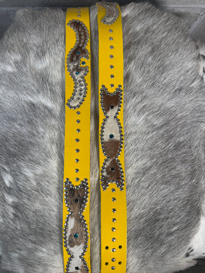 YELLOW Cowhide Origins Belt