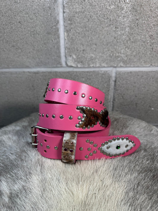 PINK Cowhide Origins Belt