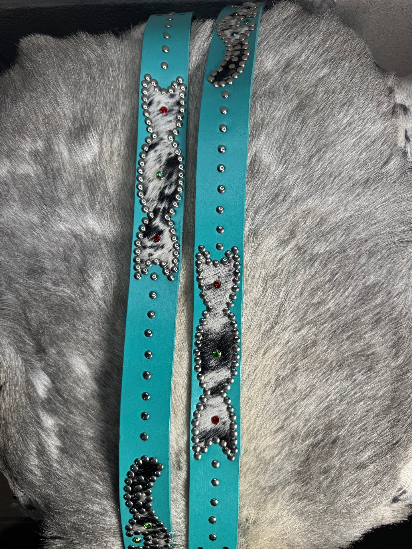TURQUOISE Cowhide Origins Belt