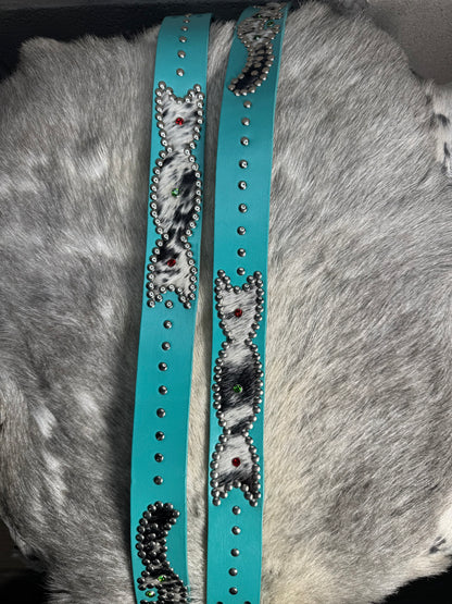 TURQUOISE Cowhide Origins Belt