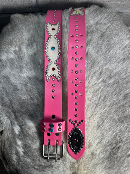PINK Origins Belt (white & black)