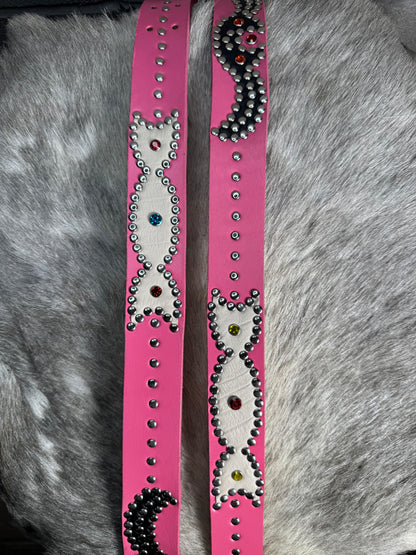 PINK Origins Belt (white & black)