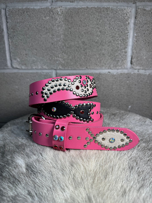 PINK Origins Belt (black & white)