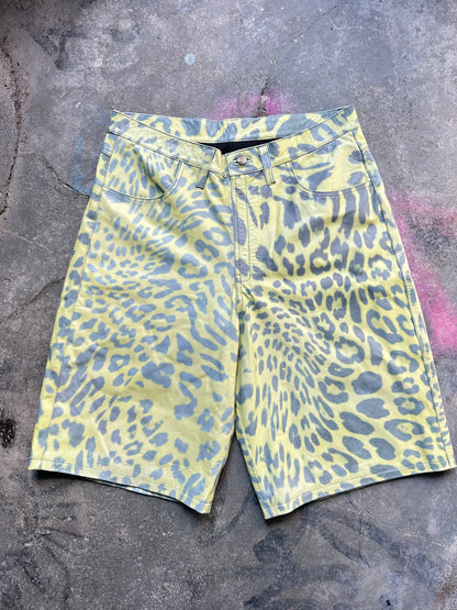Yellow Cheetah Shorts