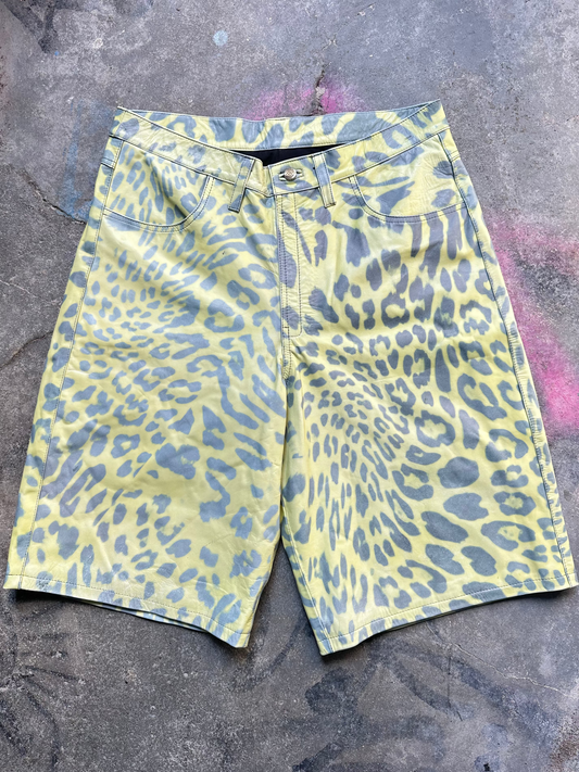 Yellow Cheetah Shorts