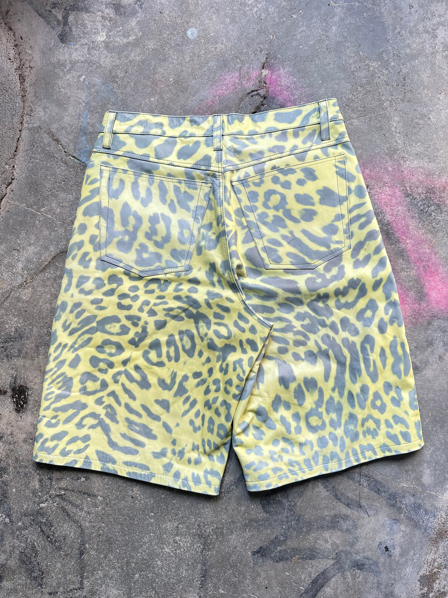 Yellow Cheetah Shorts